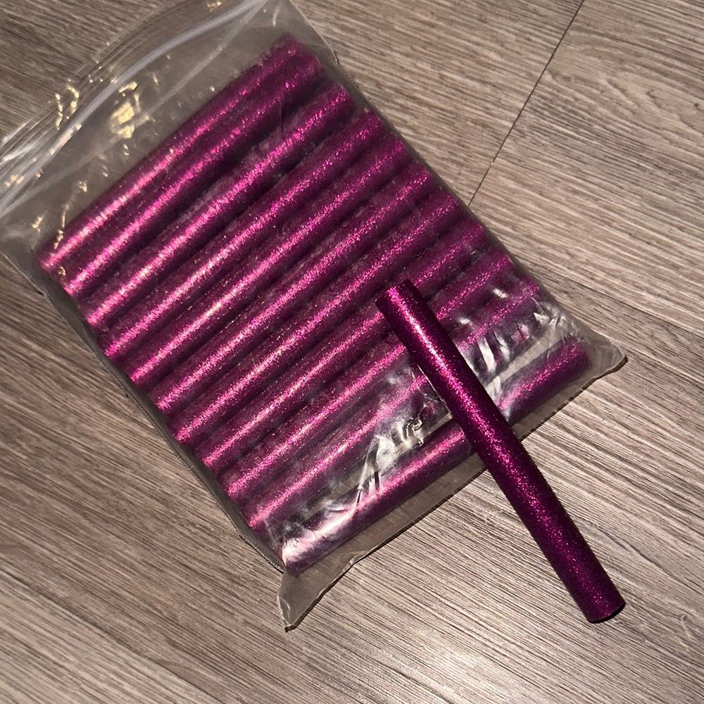 NWT - Pink Glitter Hot Glue Gun Sticks